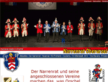 Tablet Screenshot of narrenrat-oberursel.de